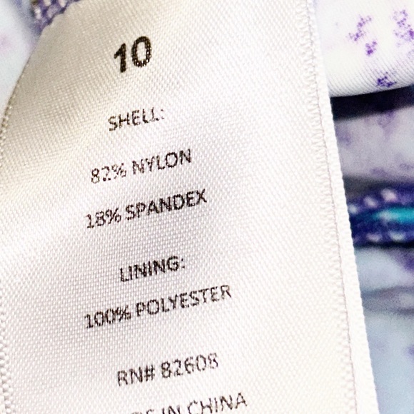 FREE COUNTRY Girl's Teal And Purple Swimsuit Top Size 10 - Picture 4 of 5